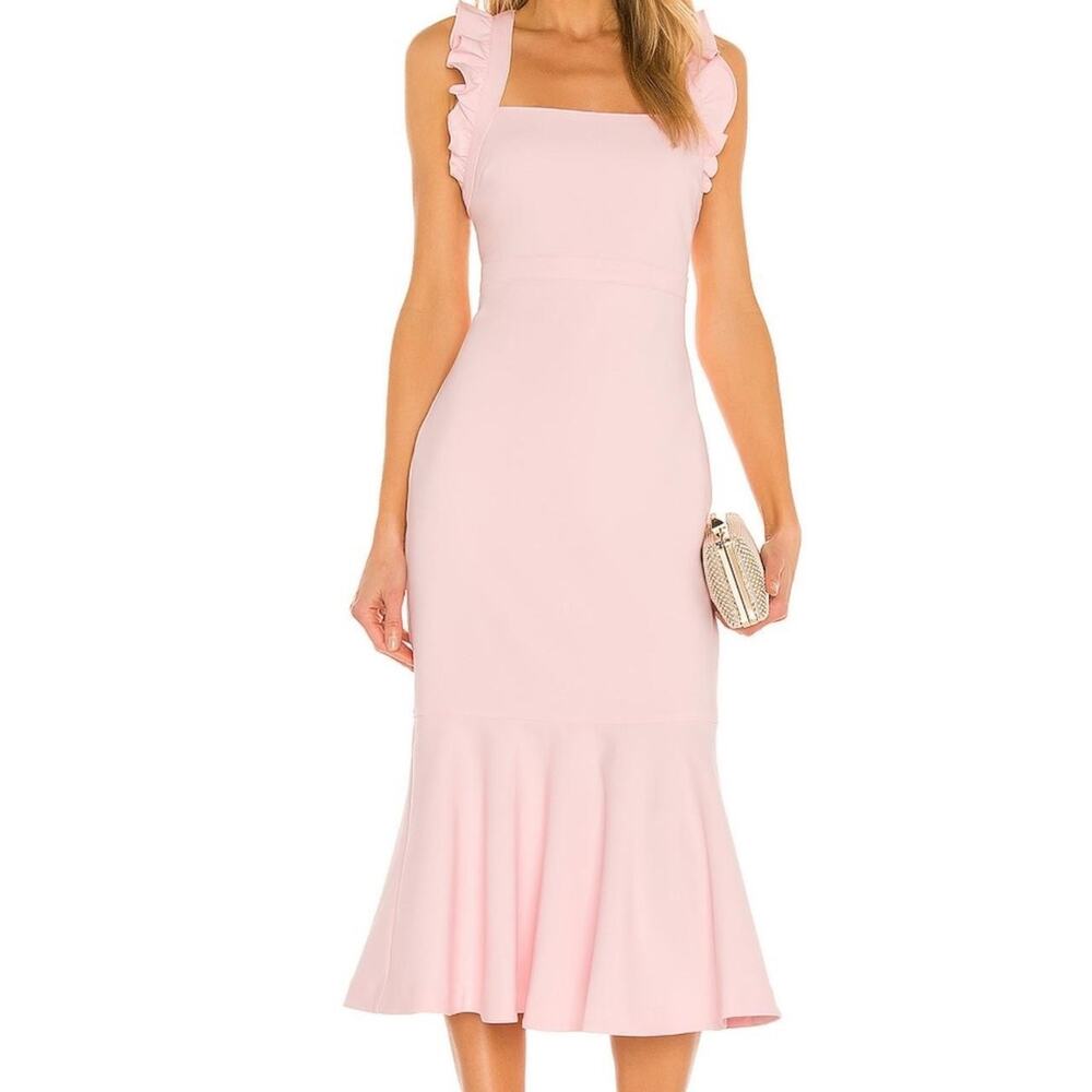 LIKELY Hara Sleeveless Midi Dress - 4 Pink
